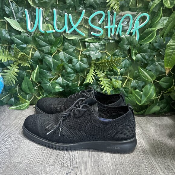 Cole Haan 2.ZeroGrand Black Stitchlite Wingtip Oxfords Derby Men Sz 10.5 C28527 main image 7